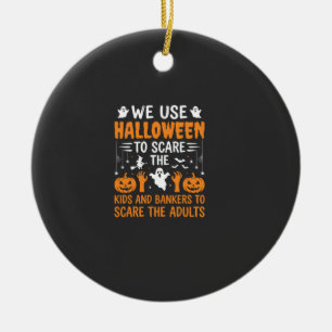 Halloween Scare Kids Bankers Adults Design Ceramic Tree Decoration