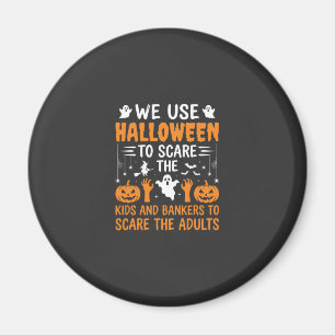 Halloween Scare Kids Bankers Adults Design Magnet