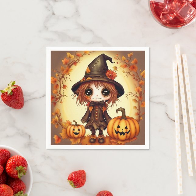 Halloween Scarecrow 1 Napkin (Insitu)