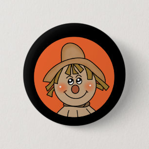 Halloween Scarecrow 6 Cm Round Badge