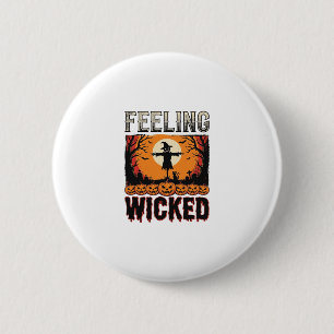 Halloween Scarecrow Feeling Wicked Vintage_1 6 Cm Round Badge
