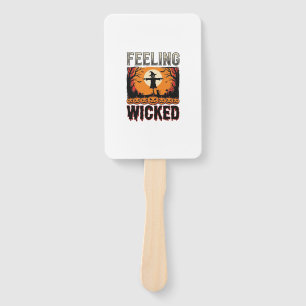 Halloween Scarecrow Feeling Wicked Vintage_1 Hand Fan
