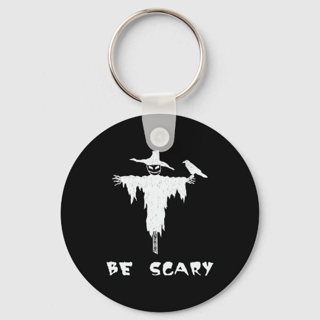 Halloween Scarecrow   Key Ring (Front)