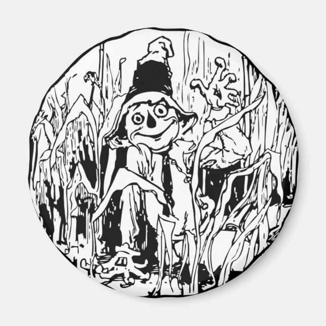 Halloween Scarecrow Magnet (Front)