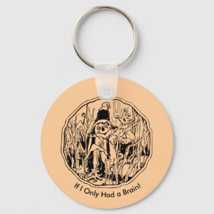 Halloween Scarecrow No Brain Keychain