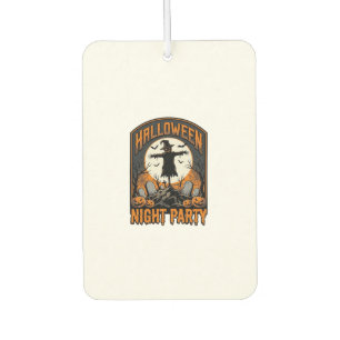 Halloween Scarecrow Shirt Vintage Graveyard Party_ Car Air Freshener