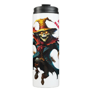 Halloween scarecrow  thermal tumbler