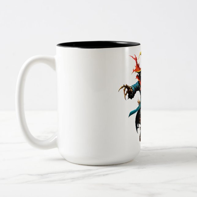 Halloween scarecrow  Two-Tone coffee mug (Left)