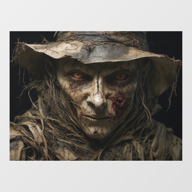 Halloween Scarecrow Window Cling (Sheet)