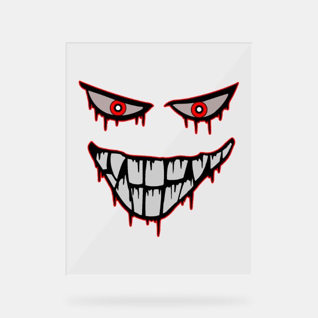 Halloween - Scary Acrylic Sign (Front)