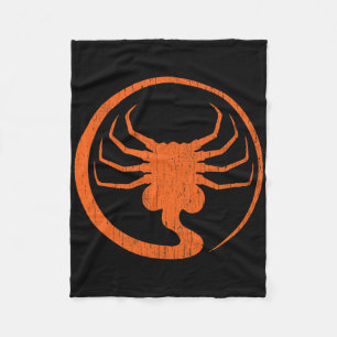 Halloween Scary Alien Facehugger Horror Pumpkin La Fleece Blanket