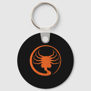 Halloween Scary Alien Facehugger Horror Pumpkin La Key Ring