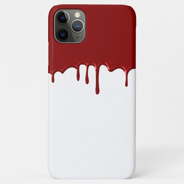 Halloween Scary Blood Red Drips Bloody Case-Mate iPhone Case (Back)