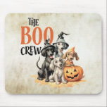 Halloween Scary Boo Dogs Crew Orange Pumpkin Mouse Mat<br><div class="desc">Halloween Scary Boo Dogs Crew Orange Pumpkin Mouse Pad. Font style,  size,  and colours can be changed. Matching items are available.</div>
