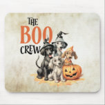 Halloween Scary Boo Dogs Crew Orange Pumpkin Mouse Mat<br><div class="desc">Halloween Scary Boo Dogs Crew Orange Pumpkin Mouse Pad. Font style,  size,  and colours can be changed. Matching items are available.</div>