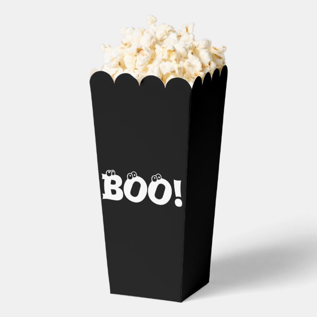 Halloween Scary Boo! eyeballs black white treats Favour Box (Popped)