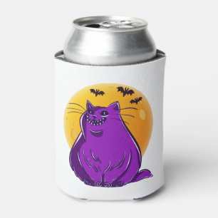 Halloween Scary Cat Can Cooler