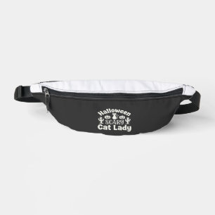 Halloween Scary Cat Lady_1 Bum Bags