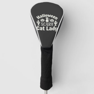 Halloween Scary Cat Lady_1 Golf Head Cover