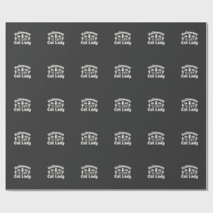 Halloween Scary Cat Lady_1 Wrapping Paper
