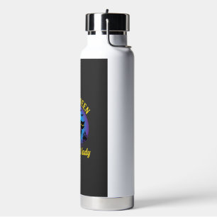 Halloween Scary Cat Lady Black Cat Water Bottle
