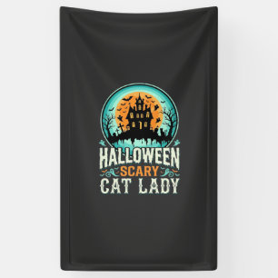 Halloween Scary Cat Lady Haunted House Design_1 Banner