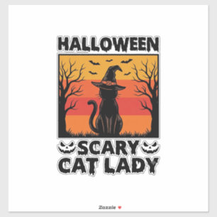 Halloween Scary Cat Lady Vintage Engraving Shirt D