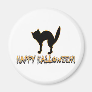 Halloween Scary Cat Magnet