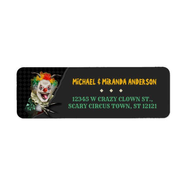 Halloween Scary Clown Adult Creepy Circus Party (Front)