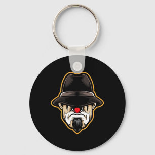 Halloween Scary Clown Cholo  Gangster  Key Ring