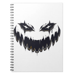 Halloween Scary Evil Pumpkin Funny Pumpkin Head Cl Notebook