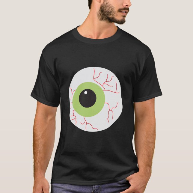 Halloween Scary Eyeball T-Shirt (Front)