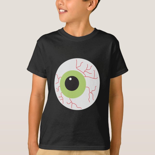 Halloween Scary Eyeball T-Shirt (Front)