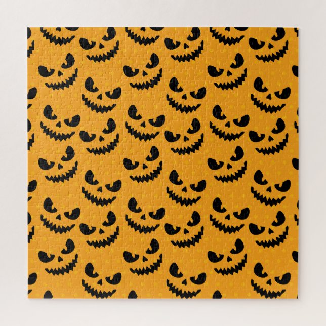 Halloween: scary faces, vintage style. jigsaw puzzle (Vertical)