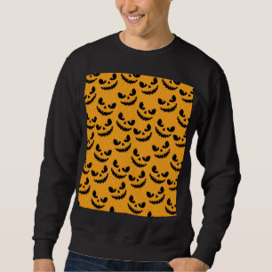 Halloween: scary faces, vintage style. sweatshirt