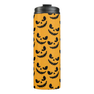 Halloween: scary faces, vintage style. thermal tumbler