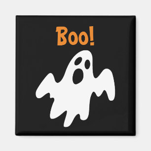 Halloween Scary Funny Holiday Ghost Says Boo Magnet