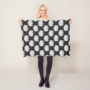 Halloween, Scary Ghost, Trick Or Treat, Boo Fleece Blanket