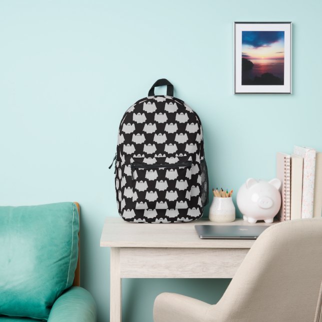 Halloween, Scary Ghost, Trick Or Treat, Boo Printed Backpack (Insitu)