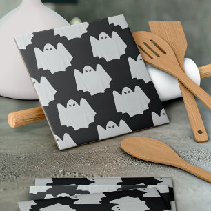 Halloween, Scary Ghost, Trick Or Treat, Boo Tile
