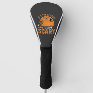 Halloween Scary Haunted Castle Vector Golf Head Cover