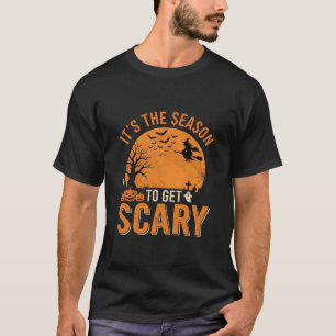 Halloween Scary Haunted Castle Vector T-Shirt