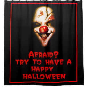 Halloween Scary Mask Shower Curtain