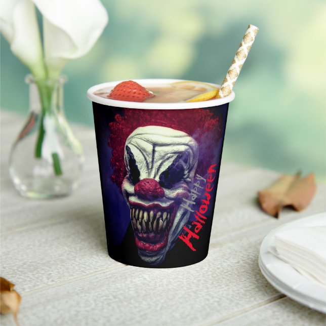 Halloween Scary Monster Clown  Paper Cups (Insitu)