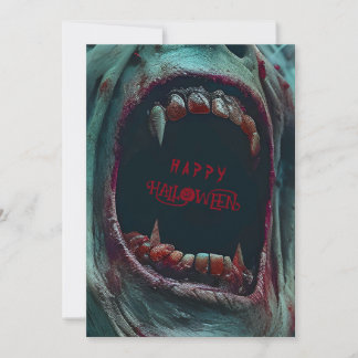 HALLOWEEN SCARY MONSTER COSTUME PARTY INVITATION