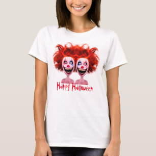 Halloween Scary Monster Twins T-Shirt