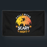 Halloween Scary Night Birthday Banner<br><div class="desc">Halloween Scary Night Birthday</div>