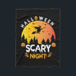 Halloween Scary Night Birthday Fleece Blanket<br><div class="desc">Halloween Scary Night Birthday</div>