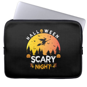 Halloween Scary Night Birthday Laptop Sleeve