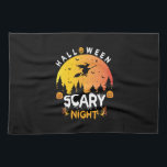 Halloween Scary Night Birthday Tea Towel<br><div class="desc">Halloween Scary Night Birthday</div>